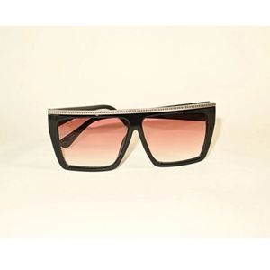 Square Black and Red Tinted Frames